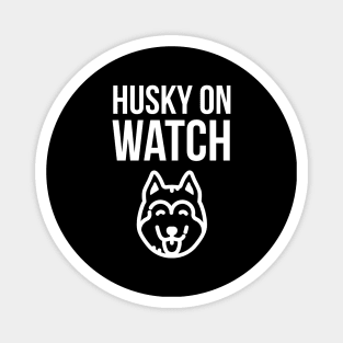 Husky On Watch Magnet